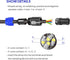 Pack of 8 NL4FC Speakon Connectors, 4 Pole Speak-ON Connector with Twist Lock for Amplifier to Speaker