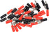 RDEXP 40pcs Nickel Plated 4mm Male Screw Type Banana Plug Multimeter Probe Connectors