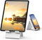 SAIJI Adjustable Tablet Stand Holder, Portable Foldable Desktop Dock for iPad, iPhone, Nintendo Switch, Samsung Galaxy