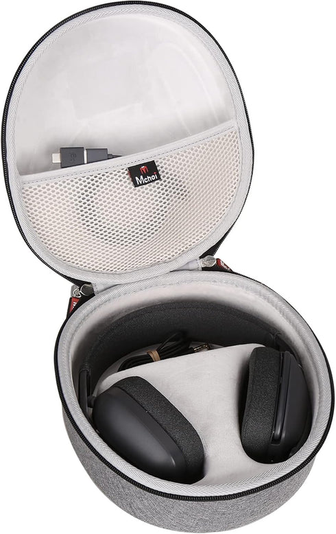 Mchoi Hard Carrying Case for Logitech Zone Vibe 100/125 Wireless Headphones, Waterproof Grey Travel Protective Case