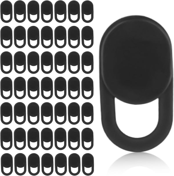 Goktvai 50pcs Laptop Camera Covers, Black Ultra-Thin Front Webcam Privacy Phone Camera Cover