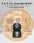 Anlapus A50 4K 2.4/5 64G Pan/Tilt Home Indoor Security Camera, Plug-in WiFi Pet/Baby Monitor with One-Touch Call, AI