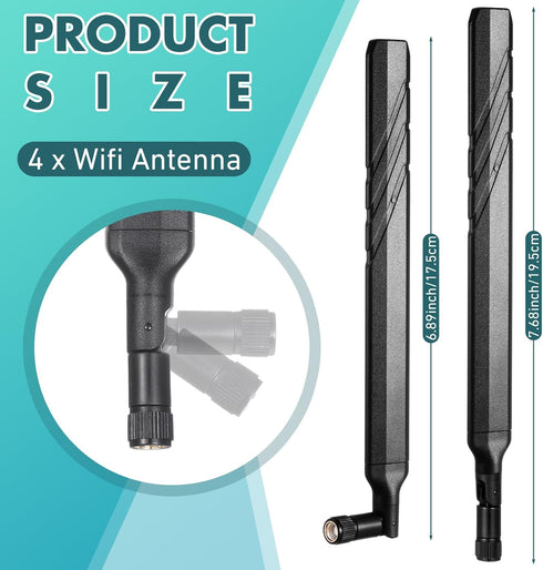 Tellegloww 4 4g 4g Pcs WiFi Antenna Cellular Trail Camera Reveal LTE Trail Camera Replacement Antenna with Rp-SMA Male