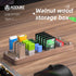 Wooden Memory Card Case, TF Cards Box and USB Drive Holder, Micro SD Card Carrying Case - AJSNH01M