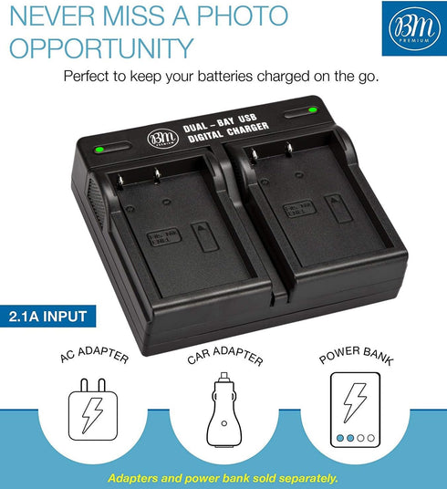 EN-EL5 Dual Rapid Battery Charger for Nikon Coolpix P80, P90, P100, P500, P510, P520, P530 Digital Camera