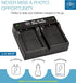 EN-EL5 Dual Rapid Battery Charger for Nikon Coolpix P80, P90, P100, P500, P510, P520, P530 Digital Camera