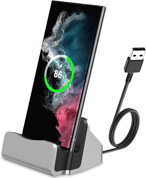 USB C Charging Dock Stand, Fast Charging Station for iPhone 15 Series, Samsung Galaxy, Switch, and More Type-C Phones