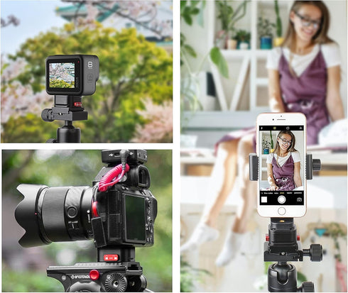 Quick Release Plate, Camera Tripod Mount Arca Swiss QR Plate Compatible with Canon Sony Nikon Pentax DSLR/SLR
