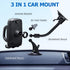 Vansky 3-in-1 17 16 15 14 13 S24 S23 Car Phone Holder Mount, Universal Cell Phone Holder Car Air Vent Holder Dashboard