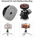 Andoer 360 180 1/4 DSLR Tripod Ball Head,Aluminum Alloy Tripod Ball Head Mount Panoramic Swivel Flip with Scaled Base