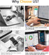 Dual Screen Magnetic Phone Holder for Laptop - Adjustable Slim Mount for Monitor's Top and Side