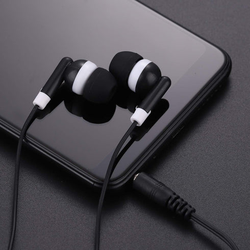 Kids Earbuds Headphones Bulk 100 Pack Class Set for School, Classroom Students, Wholesale Durable Earphones (100 Black)