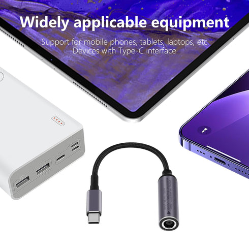 SinLoon PD 100W DC 7.4mm x 5.0mm Female Input to USB Type C Male Power Charging Cable, 100W DC7450 to Type C Cable
