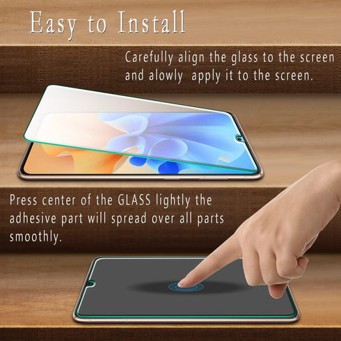HPTech Tempered Glass Screen Protector for Samsung Galaxy S21 & S21 5G (2 Pack) - 6.2", Anti-Scratch, Bubble-Free, Case
