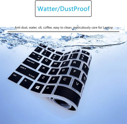 Keyboard Cover for HP ProBook 440 445 G9 G5 G6 G7 G8 G10, 14 inch Protective Skin (Not fit 430/440/640 G2 G3) -Bk