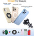 Coolpow Charger15W 17 16 15 14 13 for MagSafe Car Mount Top ChargerMagnetic Wireless Car Charger for iPhone Magsafe Car