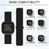 TOYOUTHS Compatible with Fitbit Versa 2 Bands, Adjustable Elastic Nylon Fabric Strap Replacement for Versa Lite/1