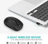 Rii Wireless Mouse, 2.4G Portable Computer Mice for PC, Laptop, Windows, Office with Wireless USB Dongle (Black)
