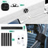 Updated Cable Raceway Kit - 31 Inch Open Slot Wire Covers for Under Desk Cable Management System