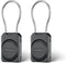 PROfezzion 2-Pack Secure AirTag Holder with Metal Wire Cable, IPX8 Waterproof Case for Luggage, Keys, Pets