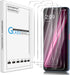 Orzero (4 Pack) Tempered Glass Screen Protector for T-Mobile REVVL 6x 5G / REVVL 6 5G, 2.5D Arc Edges, 9H HD