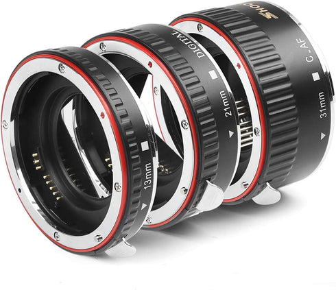 SHOOT AF Auto Focus Macro Extension Tube Set for Canon EOS DSLR Cameras 1100D 700D 650D 600D 550D 500D 450D 400D 350D