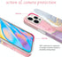 JIAXIUFEN Gold Sparkle Glitter Case, Compatible with iPhone 12 and 12 Pro, Slim Shockproof TPU Soft Rubber Cover, Pink