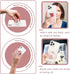 ULENDIS 30 Pieces Blank Sublimation Phone Holders Set - Collapsible Brackets with 30 Aluminum Sheets for DIY Finger