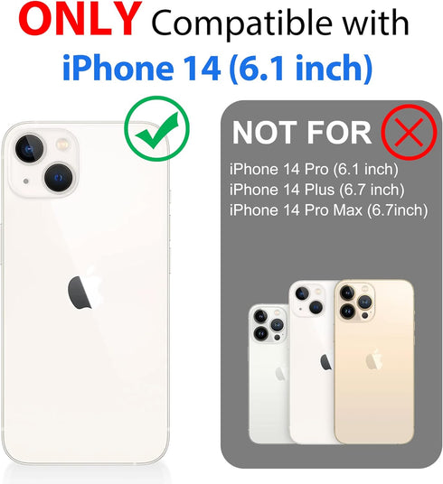 SPORTLINK Waterproof Case for iPhone 14, Full Body Heavy Duty Protection, Full Sealed Cover, Shockproof Dustproof