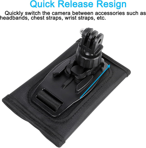 PellKing Backpack Mount for DJI Osmo Pocket 3 Camera, Compatible with GoPro DJI Action Camera, Expansion Adapter