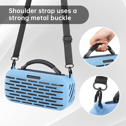 Protective Cover Carrying Silicone Case for Bose SoundLink Max Portable Speaker (Blue)