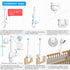 MBP481/MBP482/MBP483/MBP33XL, HB66 1/4''-20 Flexible Baby Monitor Mount for Motorola Baby Monitor for Hellobaby and All