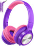 Kids Headphones with Microphone, Wired Over Ear Headsets with Limited Volume for Boys Girls Teens Online School/Travel