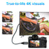 Twozoh 4K 1FT, 3D 4K/60Hz 1080p Micro HDMI to HDMI Cable Short High-Speed Full HDMI to Micro HDMI Braided Cord Support