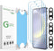amFilm 3+3 Pack Auto-Alignment Magnetic OneTouch Tempered Glass Screen Protector for Samsung Galaxy S24 Plus 6.7” + 3