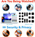 JiSiTeCai 18 Universal Webcam Covers - Privacy Protection Accessory, No Residue Application, Safe Screen Closure
