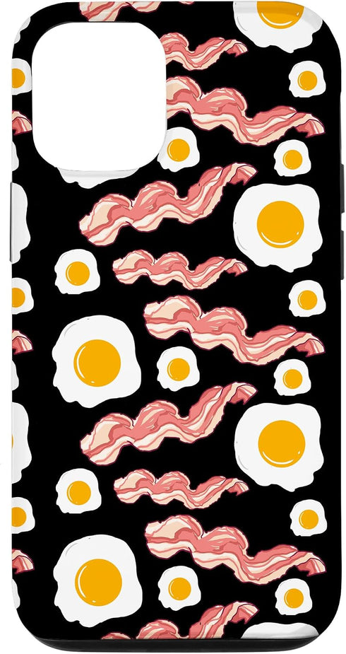 Bacon And Eggs Pattern Bacon Lover Gift Case for iPhone 12/12 Pro
