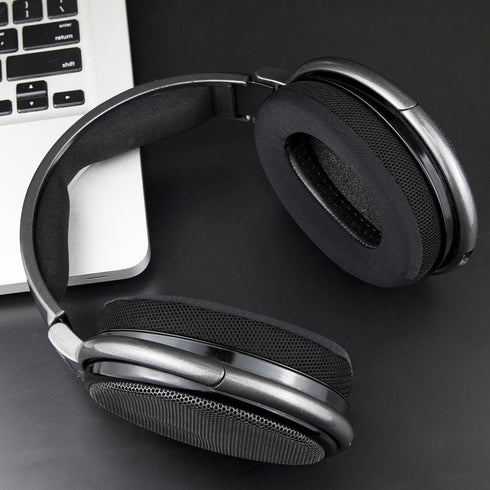SOULWIT Cooling-Gel Earpads Replacement for Sennheiser Headphones - Ice Silk Fabric Ear Pads for HD650, HD660S, HD600,