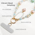 POSADINA Phone Charm for Women, Anti-Theft Phone Wrist Strap Hands-Free & Beaded Chain, Detachable Cell Phone Lanyard