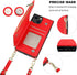 Bocasal Crossbody Wallet Case for iPhone 13, Magnetic Flip Folio Purse with RFID Blocking Card Slot, 6.1 Inch (Red)
