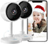 litokam 2-Pack Indoor Security Camera, 1080P with Night Vision, Pet Camera, Motion Detection, 2-Way Audio, WiFi Home