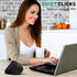 Bluetooth and 2.4G Rechargeable Wireless Mouse, Ergonomic Vertical Design, 1000/1200/1600 DPI, Black