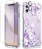 GVIEWIN Clear Soft TPU Case for iPhone 11 with Screen Protector + Camera Lens Protector, Flower Pattern 6.1"