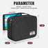 Electronic Organizer Travel Bag for Universal Cable Accessories, Charger, Phone, USB, SD Card, 1 Pack
