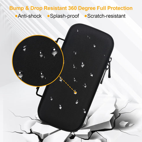 BOVKE Carrying Case for Bushnell Wingman 2 Golf GPS Bluetooth Speaker, Black