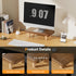 16Inch Monitor Stand Riser, Wood Desk Organizer with Monitor Stand & Storage Computer Monitor and Laptop Riser