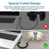 Replacement Coiled Audio Cable for Studio2, 3.5mm to 3.5mm Aux Headphone Cord Compatible with Beats by Dr Dre Solo2