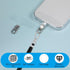 Mabor 2-Pack 360 Phone Lanyard Tabs, Rotatable Clear Transparent TPU + Zinc Alloy Tether Tab Compatible with Phone