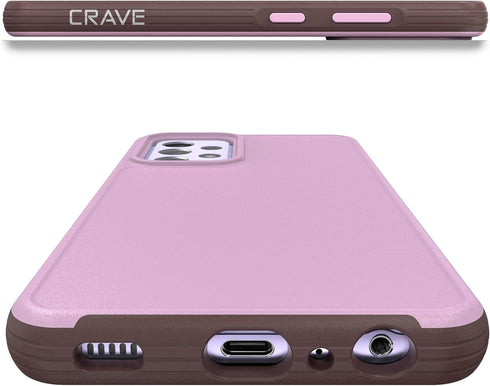 Crave Slim Guard for Galaxy A52 Case, Shockproof Protection for Samsung Galaxy A52, Lilac