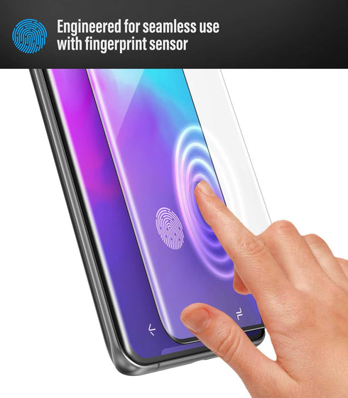 magglass Samsung Galaxy S20 Tempered Glass Screen Protector with In Screen Fingerprint Sensor - Anti Bubble UHD Clear